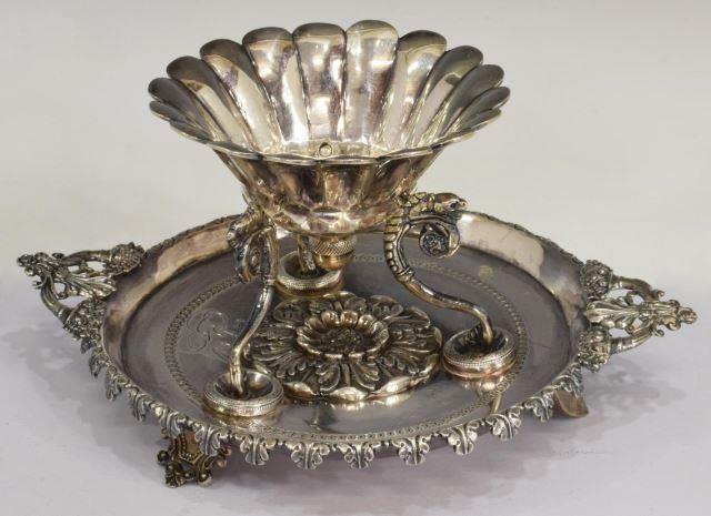 SPANISH COLONIAL STYLE SILVER BRASERILLOSpanish