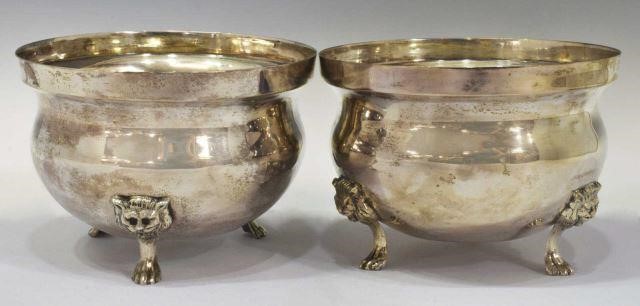 (2) MEXICO STERLING SILVER CACHEPOTS