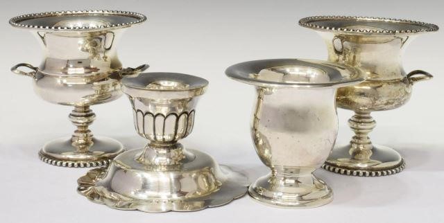 (4) MEXICO STERLING CAMPANA URNS
