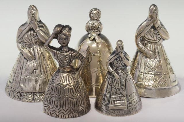 (5) PERU STERLING & OTHER SILVER FIGURAL