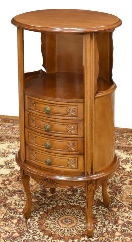 LOUIS XV STYLE CARVED WALNUT SIDE 35cb96