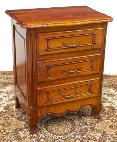 FRENCH PROVINCIAL FRUITWOOD BEDSIDE 35cb9f