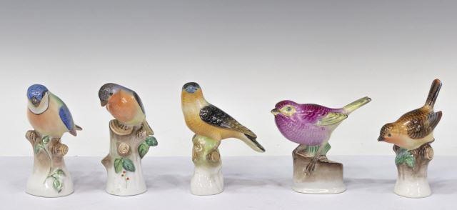 (5) HEREND HAND-PAINTED PORCELAIN