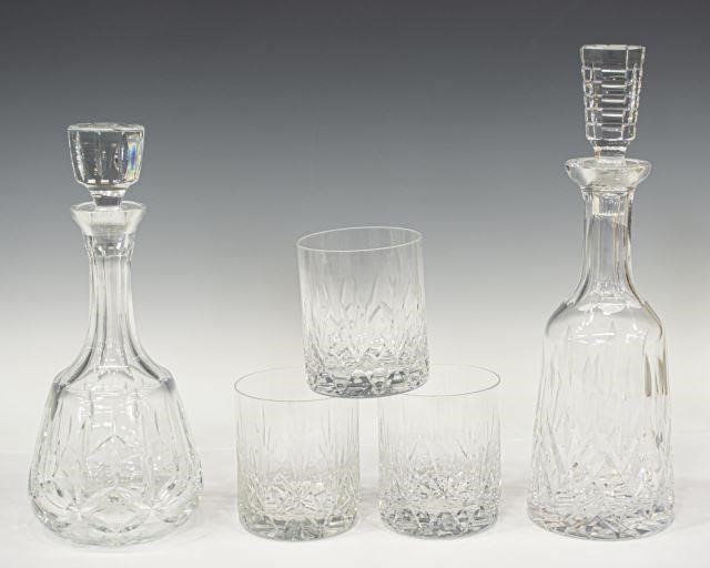 (5) WATERFORD CRYSTAL & OTHER DECANTERS,