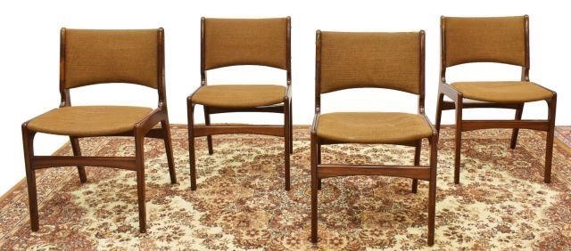 (4) DANISH MID-CENTURY MODERN ROSEWOOD