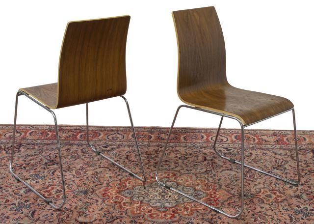  12 DANISH MODERN BENTWOOD STACKING 35cc83