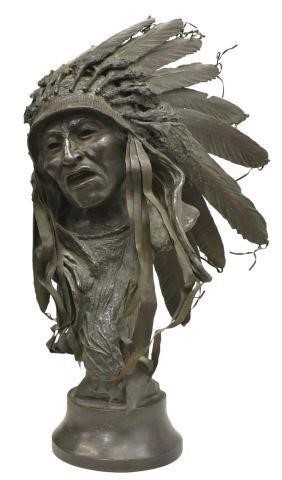 JOE BEELER (1931-2006) BRONZE WARRIOR