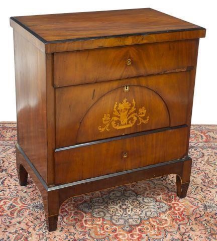 DANISH MAHOGANY MARQUETRY CHEST 35cda0