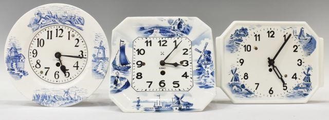 (3) GERMAN DELFT STYLE CERAMIC