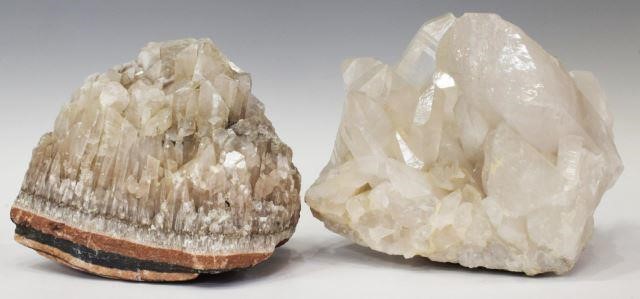  2 GEOLOGICAL QUARTZ CRYSTAL SPECIMENS lot 35cde0