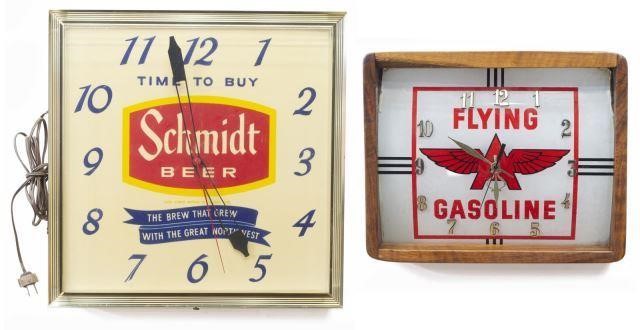  2 FLYING A GAS SCHMIDT BEER 35cdf6