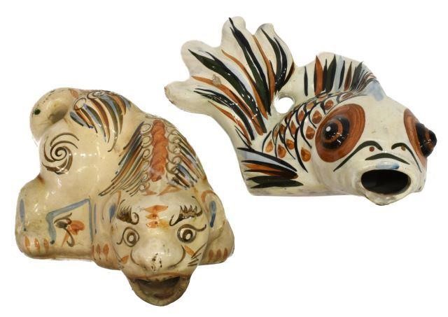  2 CHINESE CERAMIC LION PORCELAIN 35ce1f