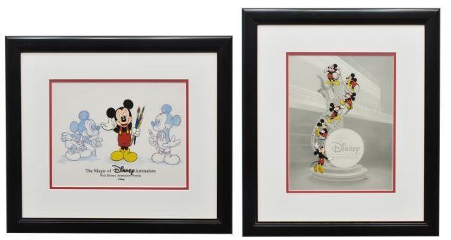 (2) DISNEY-MGM MICKEY MOUSE HAND-PAINTED