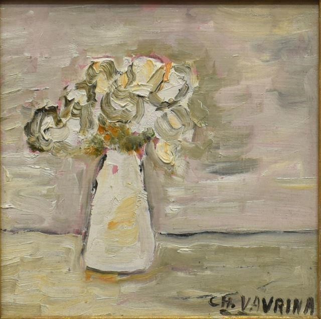 CHARLES VAVRINA 1928 2009 PEONIES 35cedf