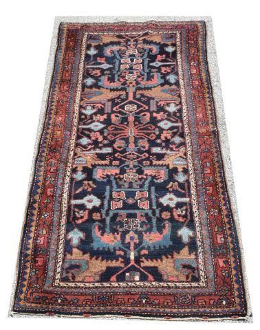 HAND-TIED PERSIAN RUG, 7'4" X 3'6"Hand-tied