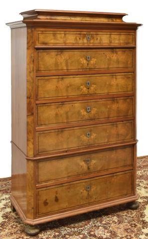 DANISH BIEDERMEIER WALNUT CHEST 35cf0e