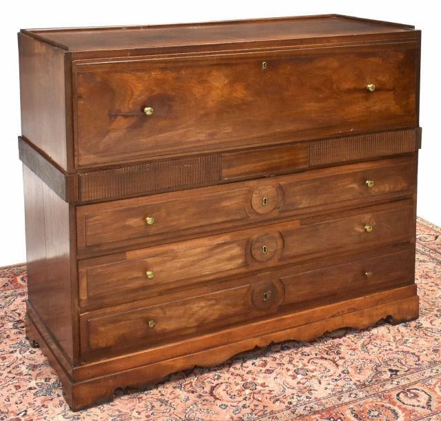 ANTIQUE DANISH SECRETARY CHEST 35cf58