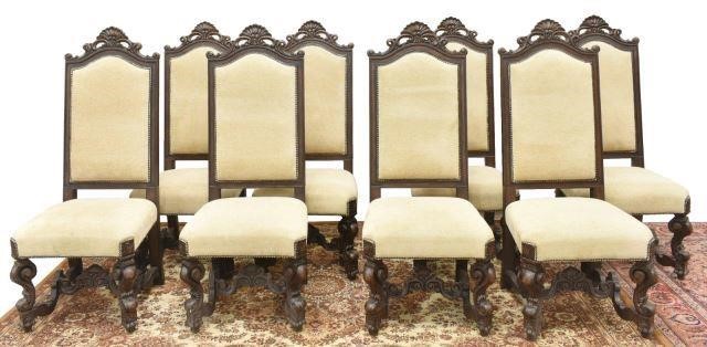 (8) HIGHBACK UPHOLSTERED DINING CHAIRS(lot