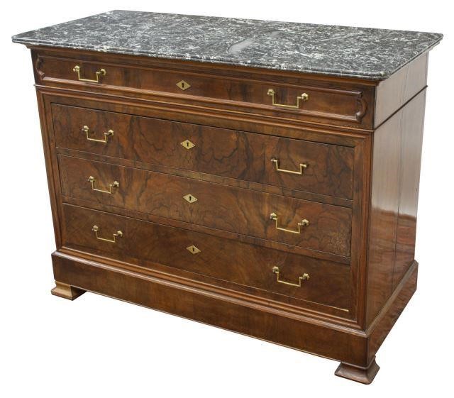 LOUIS PHILIPPE PERIOD MARBLE-TOP