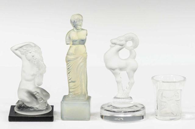  4 FRENCH LALIQUE SABINO ART 35cfef