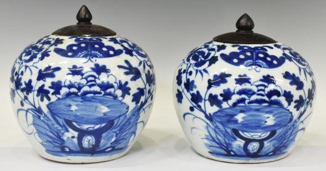  2 CHINESE BLUE WHITE PORCELAIN 35cff9