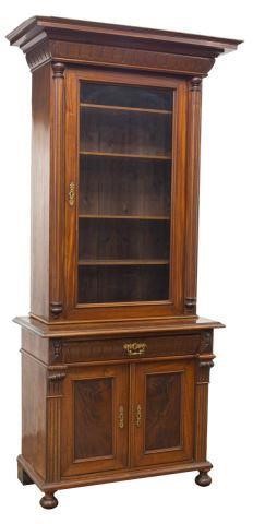 DANISH UPRIGHT GLAZED DISPLAY CABINETDanish 35d01e