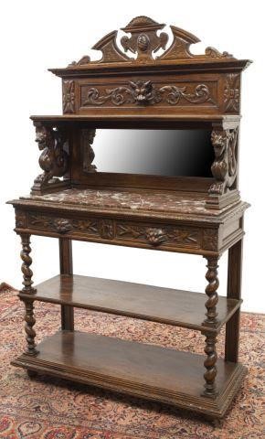FRENCH HENRI II STYLE MARBLE TOP 35d02b