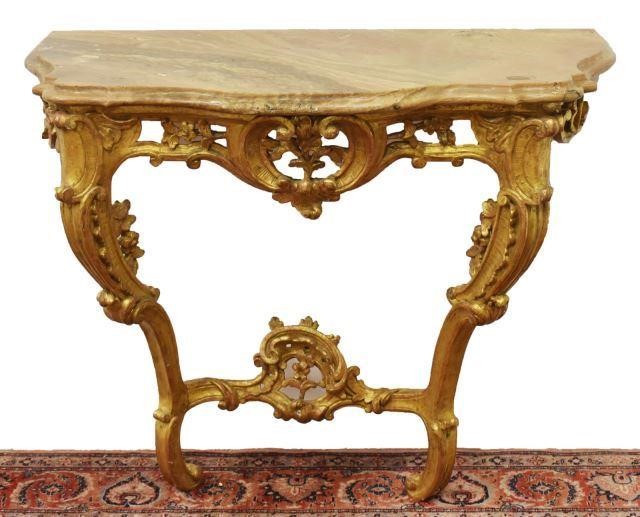 LOUIS XV STYLE GILTWOOD CONSOLE 35d057