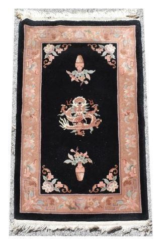HAND-TIED CHINESE RUG, 5'1" X 3'1"Hand-tied