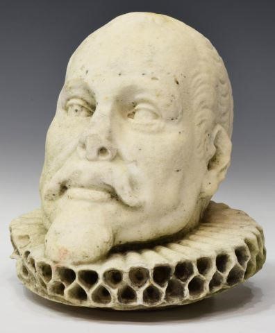 CONTINENTAL MARBLE BUST NOBLEMAN 35d0bc