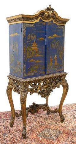 CHINOISERIE GILDED LACQUER MIRRORED 35d11f