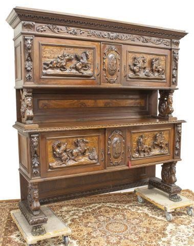 ITALIAN RENAISSANCE REVIVAL WALNUT