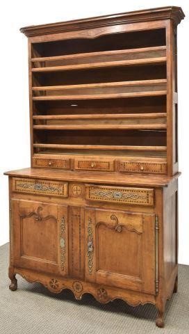 FRENCH LOUIS XV STYLE FRUITWOOD VAISSELIERFrench