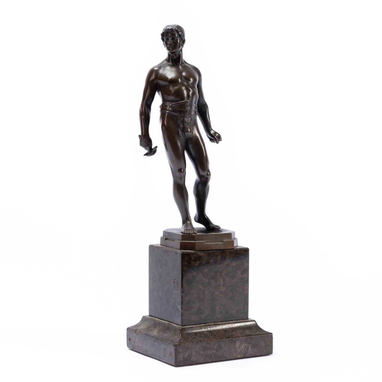 RUDOLF KUCHLER BRONZE MALE WARRIOR 35d32d