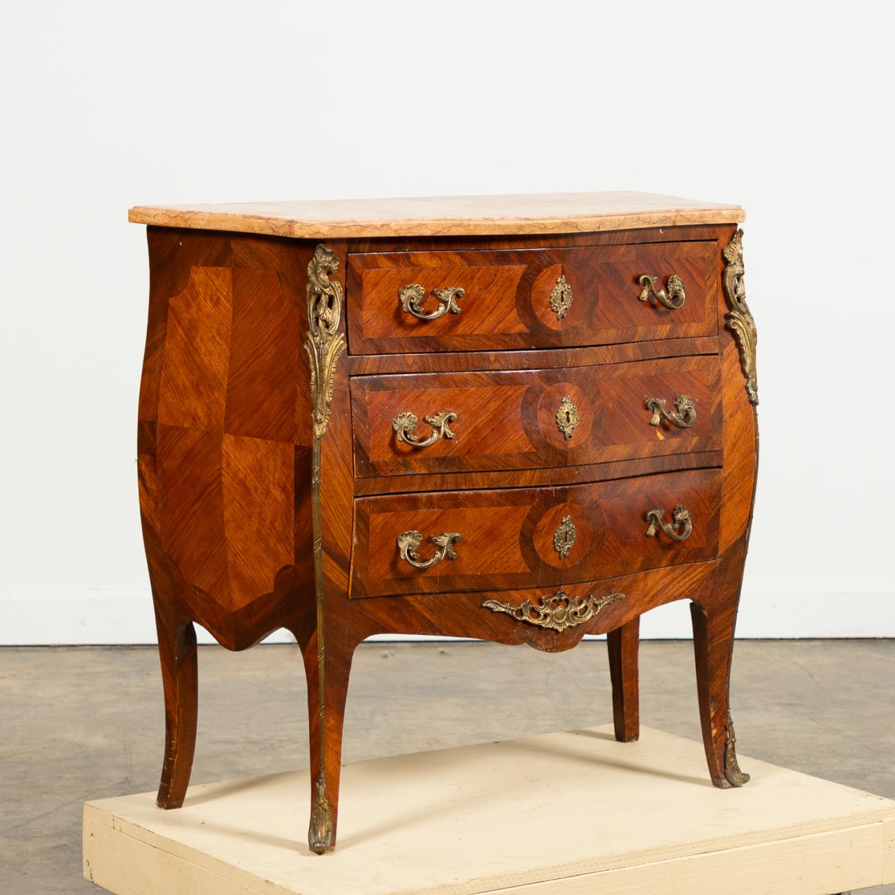 LOUIS XV STYLE THREE DRAWER PARQUETRY 35d35f