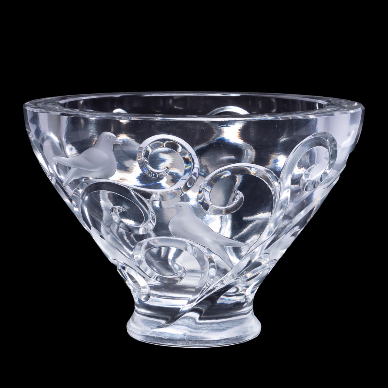 LALIQUE CRYSTAL VERONE BOWL Lalique 35d38f