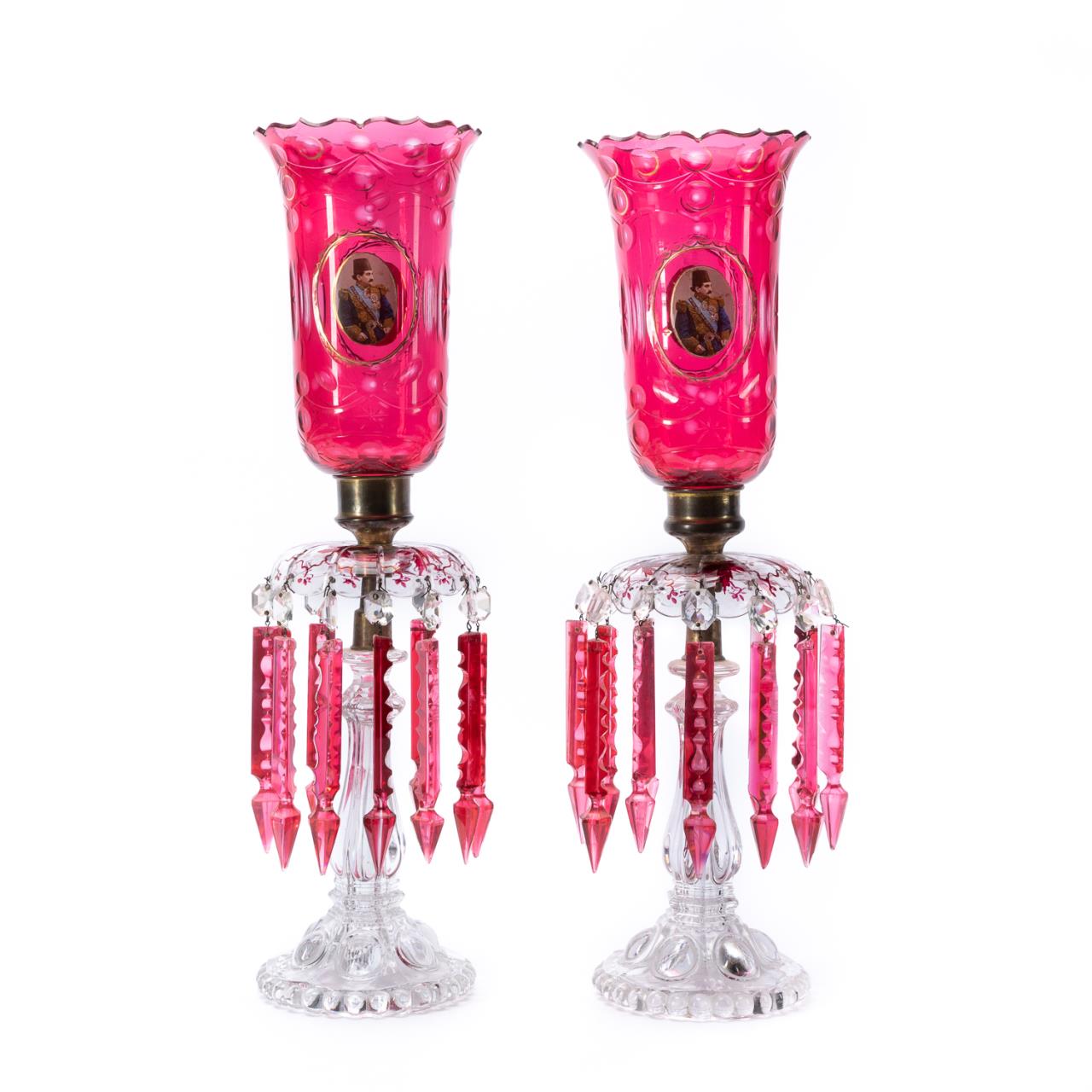 PAIR BACCARAT MOSER IRANIAN 35d394