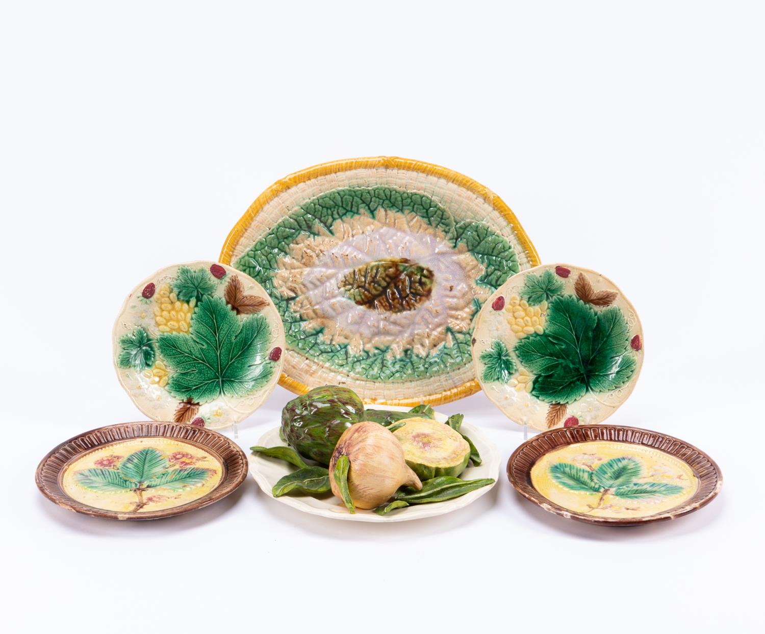 MAJOLICA TABLEWARE AND TROMPE L'OEIL