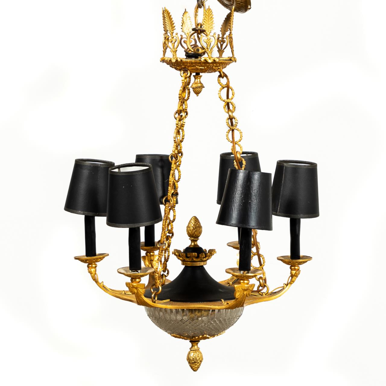 EMPIRE STYLE GILT METAL CRYSTAL 35d400