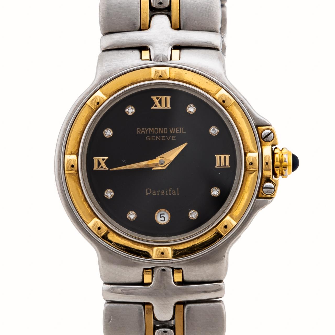 RAYMOND WEIL GOLD STEEL PARSIFAL 35d436