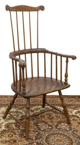 AMERICAN WINDSOR COMB-BACK ARMCHAIR,