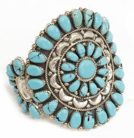 NATIVE AMERICAN TURQUOISE SILVER 35d49c