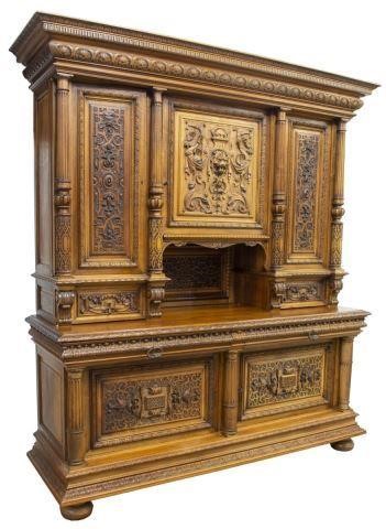 FRENCH GOUMAIN FRERES CARVED WALNUT 35d4b5