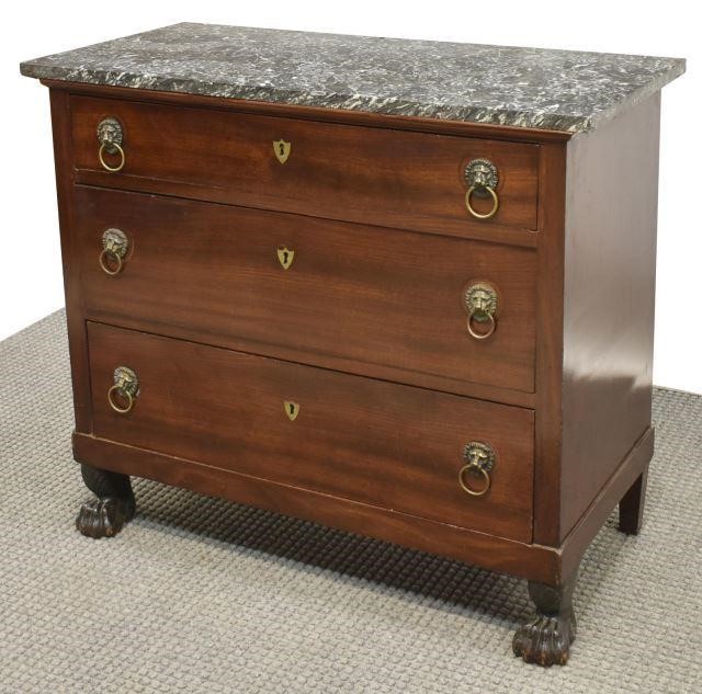 FRENCH EMPIRE STYLE MARBLE TOP 35d4e7