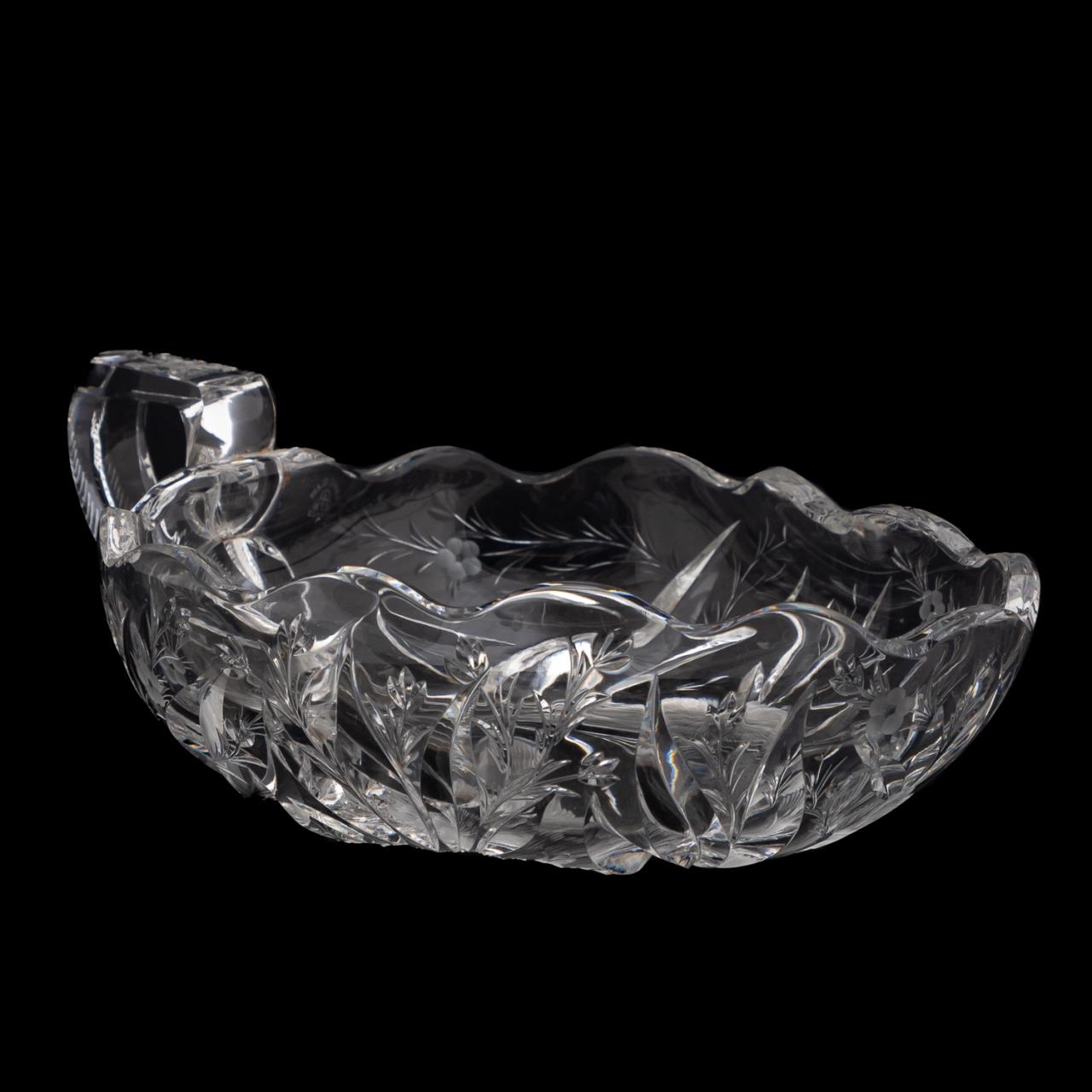 HAWKES CUT CRYSTAL INTAGLIO HANDLED 35d4f5