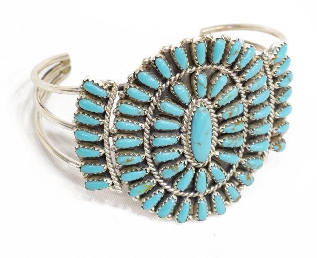 NATIVE AMERICAN STERLING TURQUOISE 35d4fa