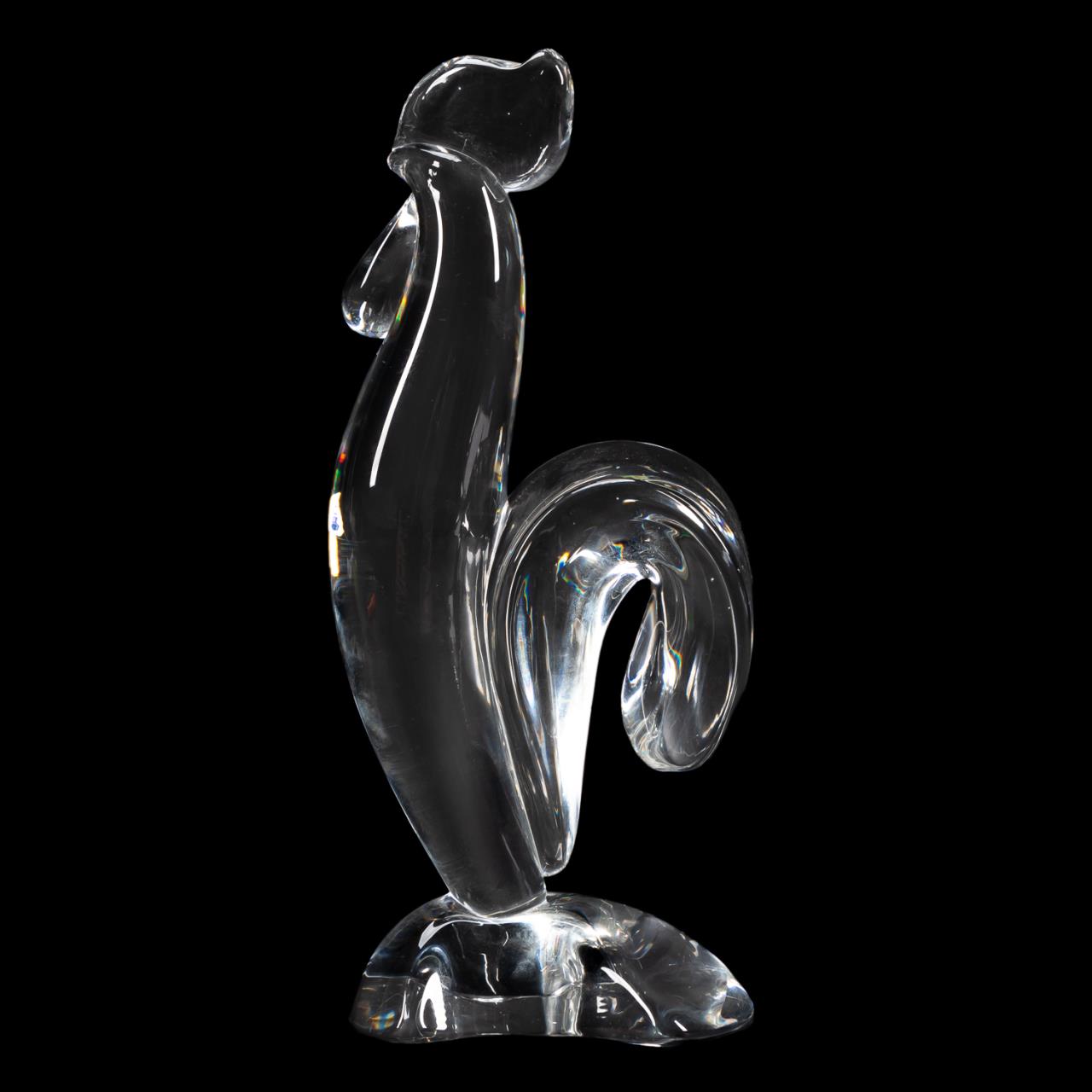 STEUBEN CRYSTAL ROOSTER FIGURINE  35d51e