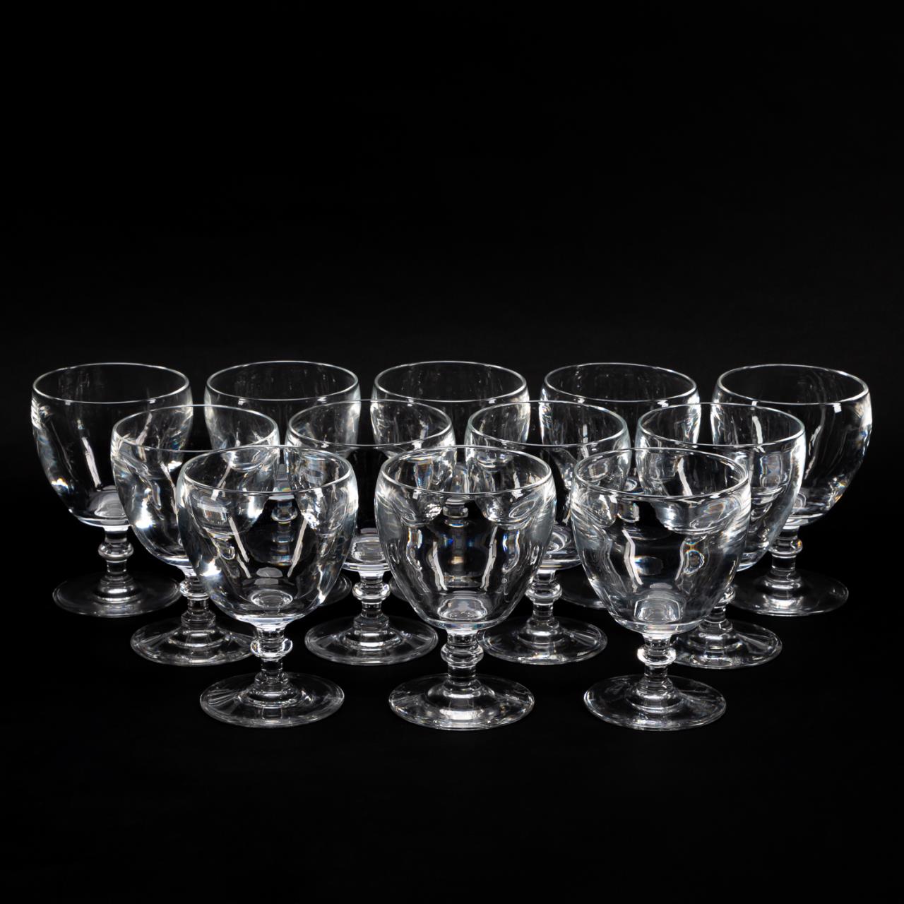 SET OF 12 STEUBEN CRYSTAL WINE