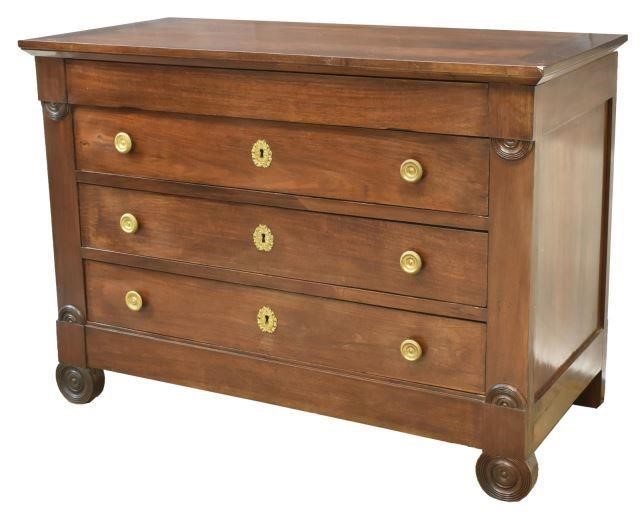 FRENCH EMPIRE STYLE MAHOGANY FOUR DRAWER 35d553