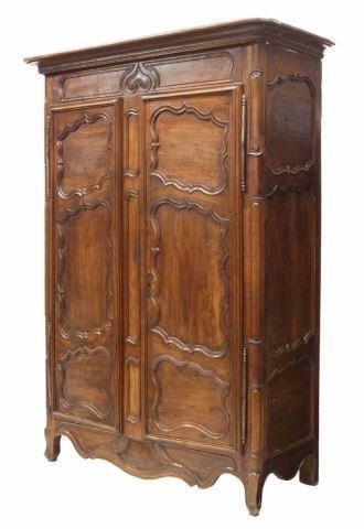 FRENCH PROVINCIAL LOUIS XV ARMOIRE,